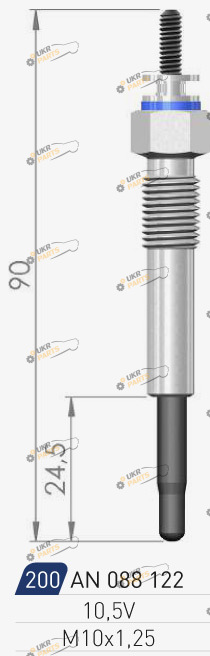Свеча накаливания A-N PARTS 088 122